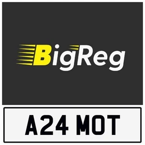 MOT CAR GARAGE TOW TRUCK PICK UP LORRY PRIVATE REGISTRATION NUMBER PLATE A24 MOT - Picture 1 of 6