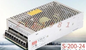 EIN NEU - Mingwei MW Switching S-200-24 24V 8,5A #A6-14* - Bild 1 von 4
