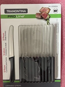 Tramontina ProLine Poly-Handle Steak Knives, Stainless Steel, 12 Count - Picture 1 of 3