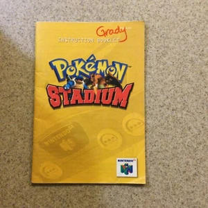 Pokemon Stadium Nintendo 64 Videojuego Folleto de Instrucciones Manual Libro Solo N64 - Imagen 1 de 2