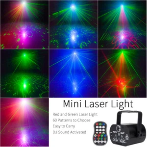 Mini RGB Portable Led Stage Lighting Laser Light DJ KTV Projector Disco Party - Picture 1 of 11