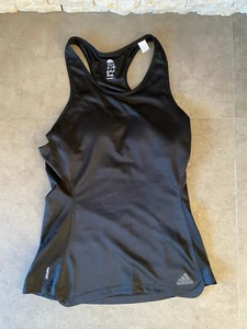 adidas climalite Damen Y-Tank Top mit integriertem BH, schwarz, Gr. XS 30 - 32  - Bild 1 von 9