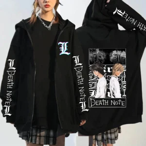 Death Note Cosplay Anime Manga Kapuzen Sweatshirt Hoodie Jacket Jacke Coat - Picture 1 of 3