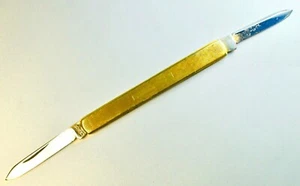 J. Nowill & Sons, 14 K. Gold Sheffield Miniature Folding Fruit Knife - Bild 1 von 4