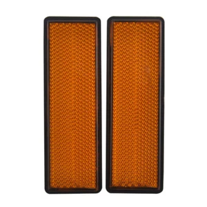 2PCS Universal Front Fork Leg Reflective Reflector Decals Amber For Ducati ATV - Picture 1 of 14