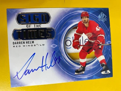 RS20651  2020-21 SP Authentic Sign of the Times #SOTTHE Darren Helm AUTOGRAPH - Image 1 of 2