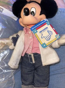 Applause Disney Mickey & Minnie Mouse Sock Hop Plüsch Puppen - Vintage - mit Etikett - Bild 1 von 3