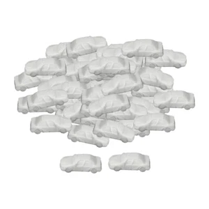 50 Pack 1:250 Mini Table Model Cars Park Scenery Street Building White - Picture 1 of 10
