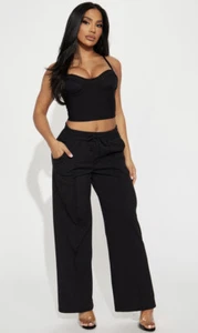 Pants and Blouse Set - Black - Picture 1 of 2