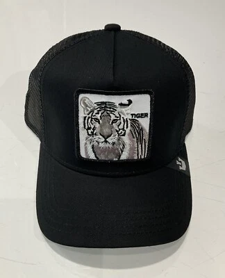 Sombrero de camionero Goorin Bros The Farm The White Tiger negro - Nuevo con etiqueta Foto 1 de 4