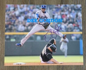 DEE GORDON Signed Photo Los Angeles Dodgers 8x10 Autographed Photo - Picture 1 of 1