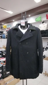 CAPPOTTO RODRIGO Uomo Man Lana Nero  VINTAGE tg 48  MON1460LZ - Picture 1 of 7
