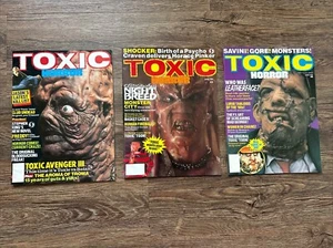 Toxic Horror Magazin Lot 1990 Februar April Juni Night Breed Avenger 3 - R1031 - Bild 1 von 5