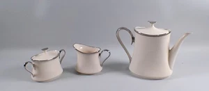 Lenox SOLITAIRE Porcelain Coffee/Teapot, Creamer, Sugar Bowl with Lid - Picture 1 of 4