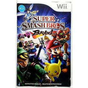 (Solo manual) Super Smash Bros Brawl Nintendo Wii Auténtico Folleto de instrucciones - Imagen 1 de 2