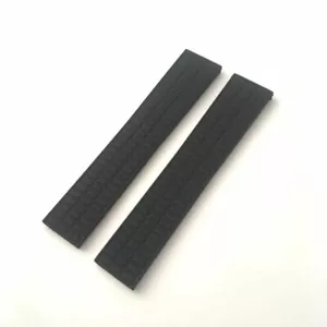 18 mm schwarz Gummi Taucher Uhrenarmband Band passt Patek Philippe Aquanaut - Bild 1 von 2