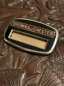 Rare Vintage Department Store Badge - Browns Of Chester - Wm Millet Enamel Badge - Picture 1 of 5