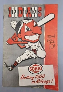 Libro oficial de marcadores Cleveland Indians vs Philadelphia Athletics 19 de septiembre de 1948 - Imagen 1 de 10