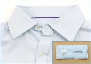 Light Blue Cotton Collar Extender Business Shirt Blouse Cuff Extension Neck Size - Picture 1 of 5