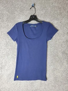 Polo Ralph Lauren Shirt Damen M marineblau gelb Pony - Bild 1 von 4