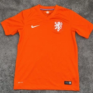 Nike Netherlands Soccer Jersey Orange 2014 World Cup Holland Sz Youth Medium - Picture 1 of 3