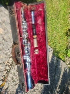 VINTAGE METAL Bb CLARINET,ACESORIED/CLARINETTO CLARINO IN METALLO,ACCESSORIATO - Zdjęcie 1 z 24