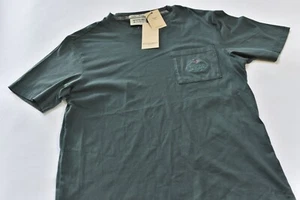 Scotch & Soda Amsterdam Men's Tee Size Medium Green Embroidered Logo - Pocket - Picture 1 of 3