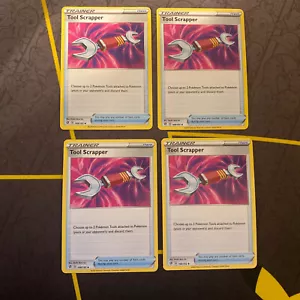 4x Tool Scrapper - 168/192 - Uncommon NM-Mint Pokemon SWSH2 - Rebel Clash - Picture 1 of 1