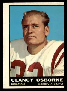 Clancy Osborne 1961 Topps Rookie Card #80 Minnesota Vikings (OC) - Bild 1 von 2