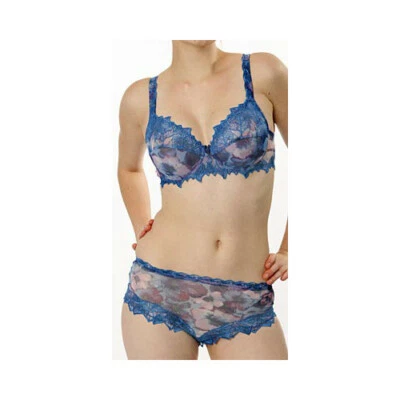 Sujetador Lise Charmel Azul Floral "Desir Desir" Copa Completa Francesa 07270 U/W Foto 1 de 4