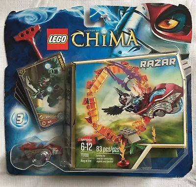Lego Legends Of Chima Razar Ring Of Fire 83 Piece Building Set #70100 Sealed - Image 1 of 4