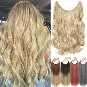 DICK Unsichtbar Stirnband Secret Wire In Extensions Flip Haarteile wie Echthaar - Bild 1 von 30