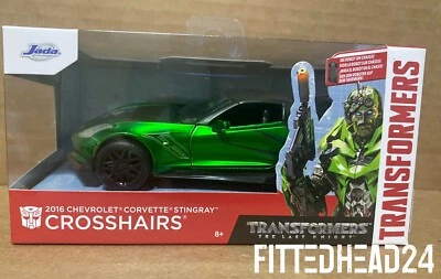 Jada Toys Diecast Transformers 2016 Chevrolet Corvette Stingray Crosshairs - Image 1 of 3