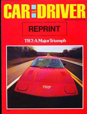 1975 Triumph TR7 Car and Driver Road Test Car Brochure Foto 1 de 3
