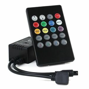 1 Music sound activated RGB LED controller for light strip 20 key remote control