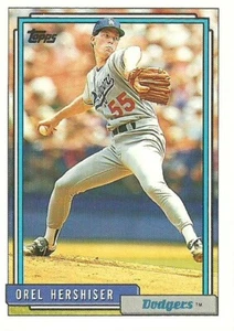 OREL HERSHISER LOS ANGELES DODGERS #175 - TOPPS CASI NUEVO- COMO NUEVO 1992 - Imagen 1 de 2