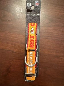 Kansas City Chiefs Pet Collar reversible size medium NFL Licensed product - Picture 1 of 8
