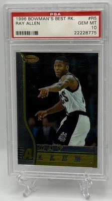 Ray Allen 1996-97 Bowman’s Best Rookie RC #R5 PSA ¡Gema como nueva 10! Bucks Foto 1 de 3