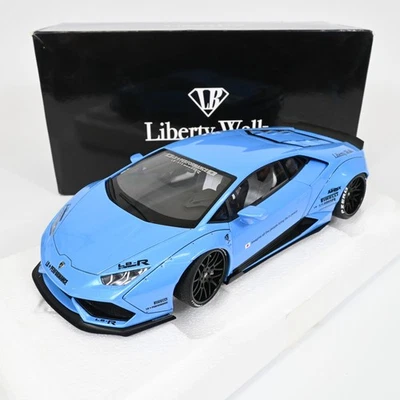 AUTOart 1/18 LB-Works Lamborghini Huracan Metallic Sky Blue Diecast Model Car - Image 1 of 4