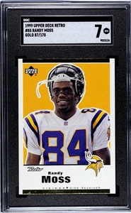 1999 Upper Deck Retro #85 Randy Moss Gold /175 SGC 7 NM POP 1 - Picture 1 of 2