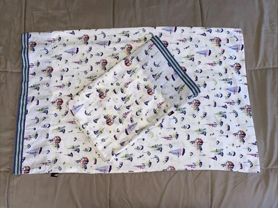 2 fronhas padrão tema veleiro algodão/poli Tommy Hilfiger 60/40 -D3 - Imagem 1 de 4