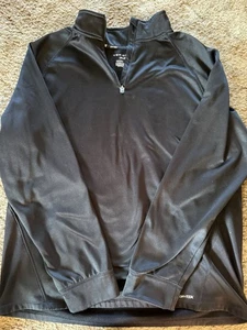 Tek Gear Drytek Mens Light Jacket XL Black 1/4 Zip - Picture 1 of 7