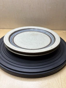 Par de platos de gres MCM Otagiri Horizon de 8,5" hechos a mano en Japón de colección - Imagen 1 de 6