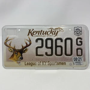Expired KY Leave Of Sportsmen Deer/Buck License Plate Bar,Garage,Cabin Decor - Picture 1 of 11