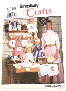 VTG Sewing Pattern Simplicity 9269 Butterick 3177 Baby Bib Bag Sweater Crafts - Picture 1 of 5