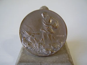 Antike Plakette Münze Sachsen Geflügelzüchter vor 1945 - Bild 1 von 2