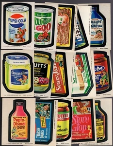 1974 Topps Wacky Packs Series 10 Complete Set 30/30 VG Packages PUPSI-COLA - Picture 1 of 3
