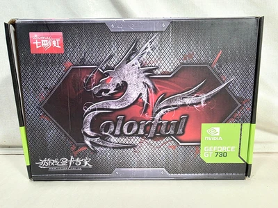 NVIDIA GEFORCE GT 730 Colorful Video Graphics Card PCI-E HDMI VGA 2 4GB New NIB - Image 1 of 4