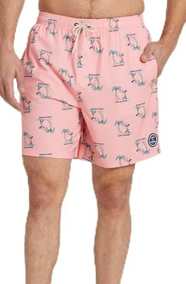 NUEVO Life is Good Jake Golf Palmeras Board Shorts Bañador Hombres L Rosa Combo Foto 1 de 4