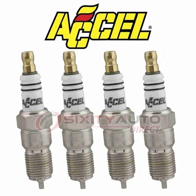4 pc ACCEL Spark Plug for 1994-2000 Chevrolet S10 2.2L L4 - Ignition rw Foto 1 de 4